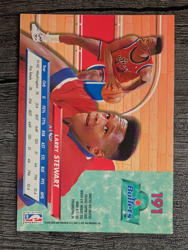 1992-93 Ultra #191 Larry Stewart