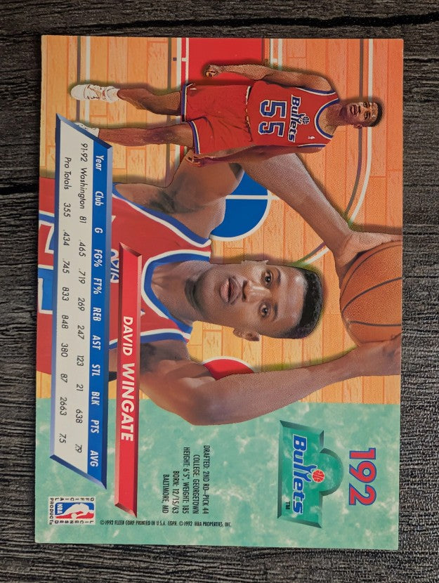 1992-93 Ultra #192 David Wingate