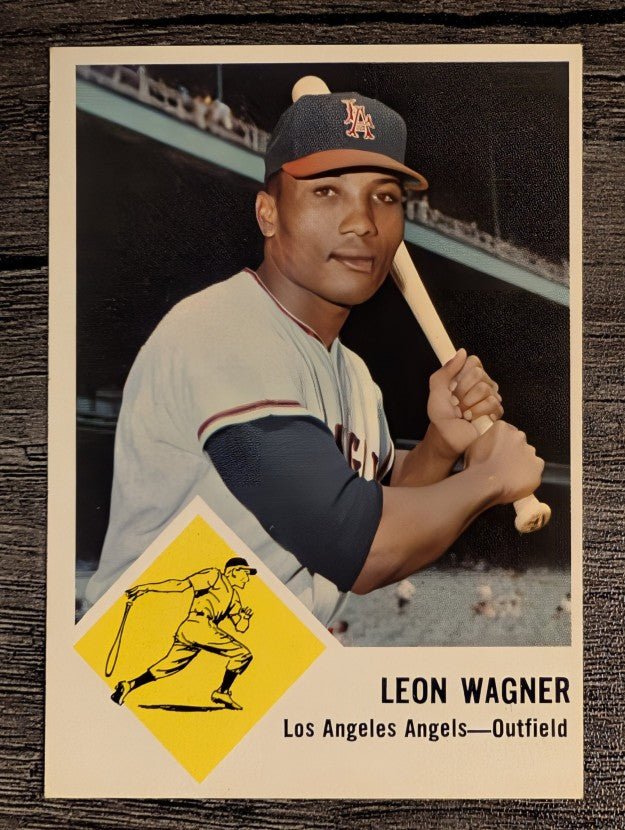 1963 Fleer #21 Leon Wagner (EXMT)