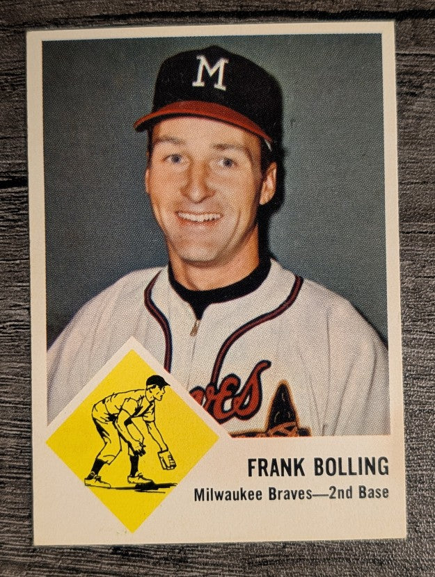 1963 Fleer #44 Frank Bolling (VGEX)