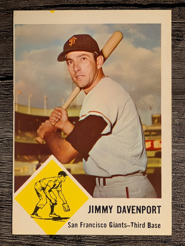 1963 Fleer #65 Jim Davenport (EX)