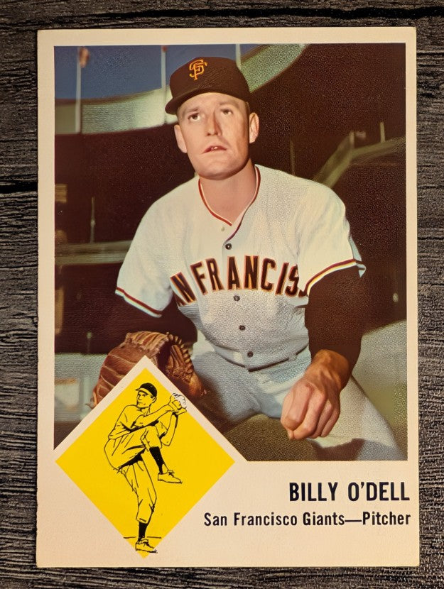 1963 Fleer #66 Billy O'Dell (EX)