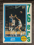 1974-75 Topps #2 Don May (VG)