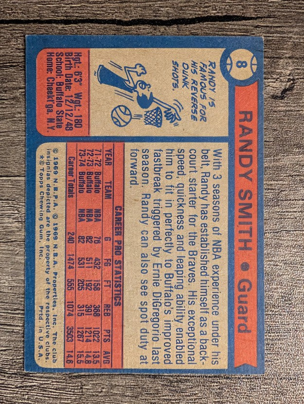 1974-75 Topps #8 Randy Smith (NM)
