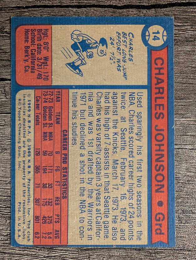 1974-75 Topps #14 Charles Johnson RC (NMMT)