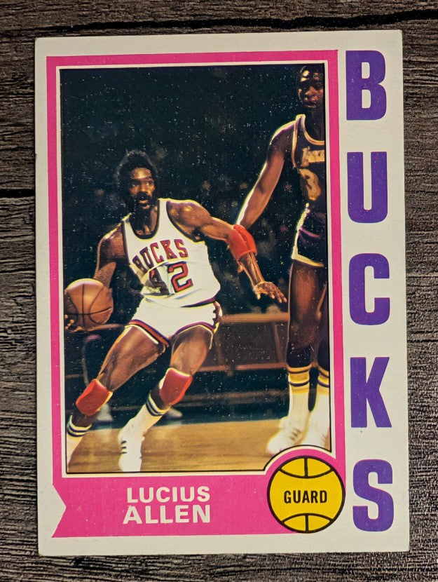 1974-75 Topps #19 Lucius Allen (EX)
