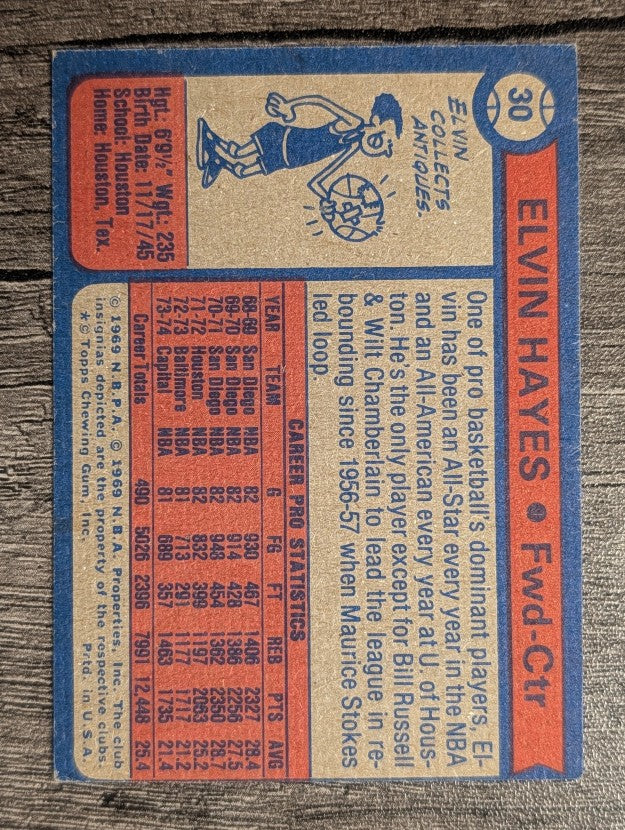 1974-75 Topps #30 Elvin Hayes AS2 (EXMT)
