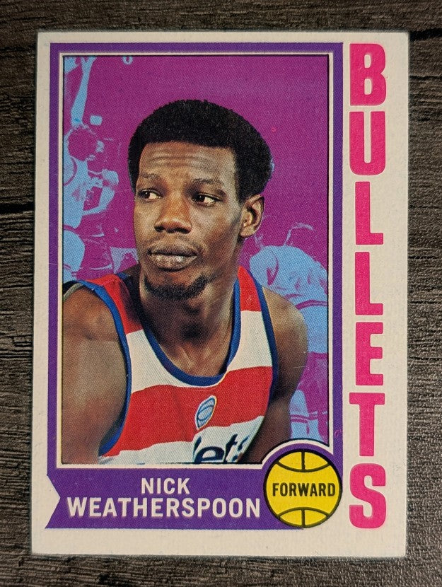 1974-75 Topps #61 Nick Weatherspoon RC (EXMT)