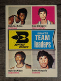 1974-75 Topps #83 Bob McAdoo/Ernie DiGregorio/Ernie DiGregorio TL (VGEX)