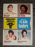 1974-75 Topps #84 Bob Love/Chet Walker/Clifford Ray/Norm Van Lier TL (EX)