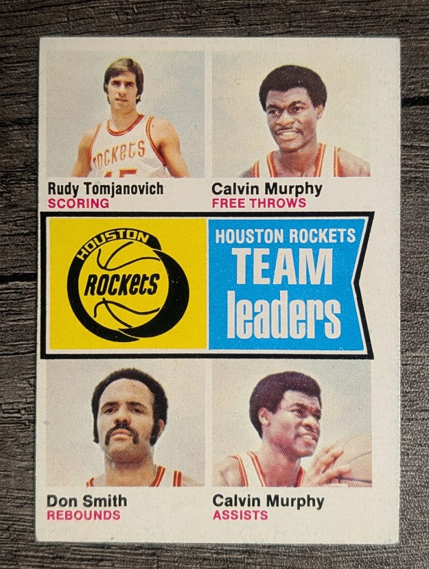 1974-75 Topps #88 Rudy Tomjanovich/Calvin Murphy/Don Smith TL (VGEX)