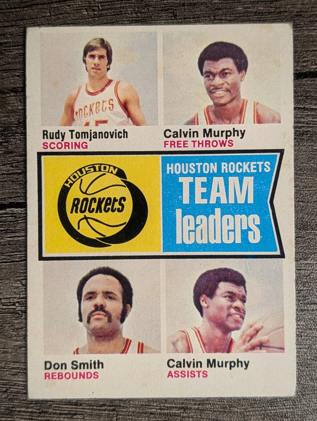 1974-75 Topps #88 Rudy Tomjanovich/Calvin Murphy/Don Smith TL (VGEX)