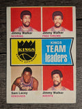 1974-75 Topps #89 Jimmy Walker/Jimmy Walker/Sam Lacey/Jimmy Walker TL (EX)