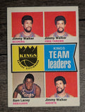 1974-75 Topps #89 Jimmy Walker/Jimmy Walker/Sam Lacey/Jimmy Walker TL (EXMT)
