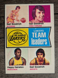 1974-75 Topps #90 Gail Goodrich/Gail Goodrich/Happy Hairston TL (EX)