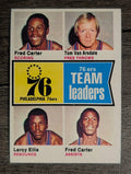 1974-75 Topps #94 Fred Carter/Tom Van Arsdale/Leroy Ellis/Fred Carter TL (EXMT)