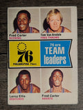 1974-75 Topps #94 Fred Carter/Tom Van Arsdale/Leroy Ellis/Fred Carter TL (VG)