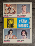 1974-75 Topps #95 Charlie Scott/Dick Van Arsdale/Neal Walk/Neal Walk TL (EX)