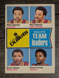 1974-75 Topps #98 Phil Chenier/Phil Chenier/Elvin Hayes/Kevin Porter TL (VGEX)