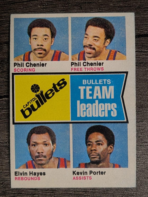 1974-75 Topps #98 Phil Chenier/Phil Chenier/Elvin Hayes/Kevin Porter TL (EXMT)