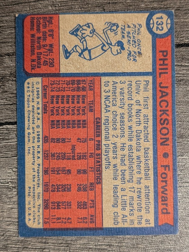 1974-75 Topps #132 Phil Jackson (EX)