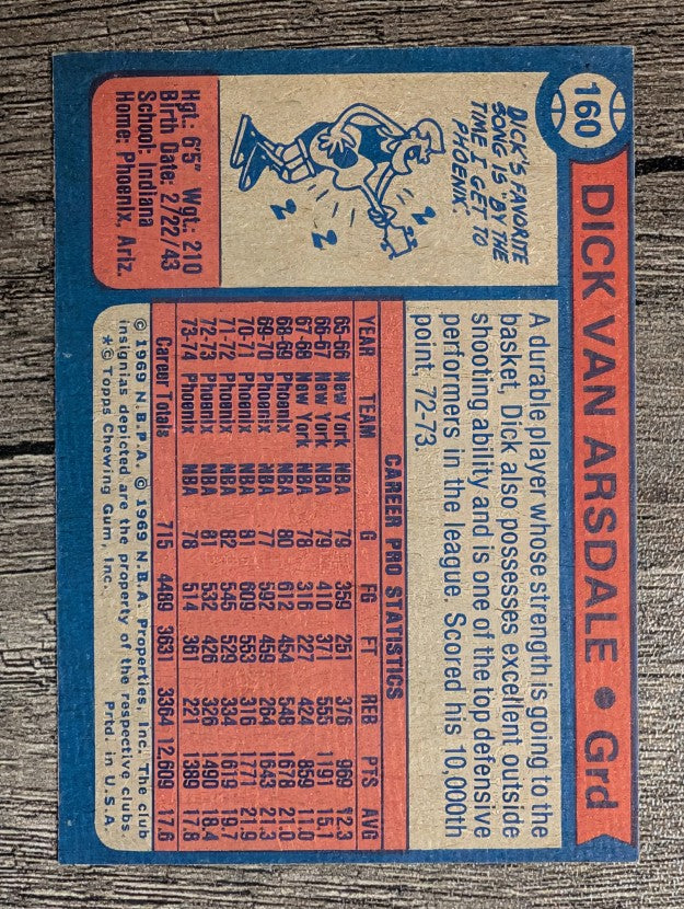 1974-75 Topps #160 Dick Van Arsdale (EX)