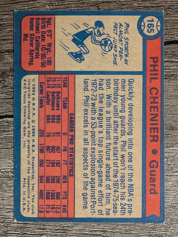 1974-75 Topps #165 Phil Chenier (EX)