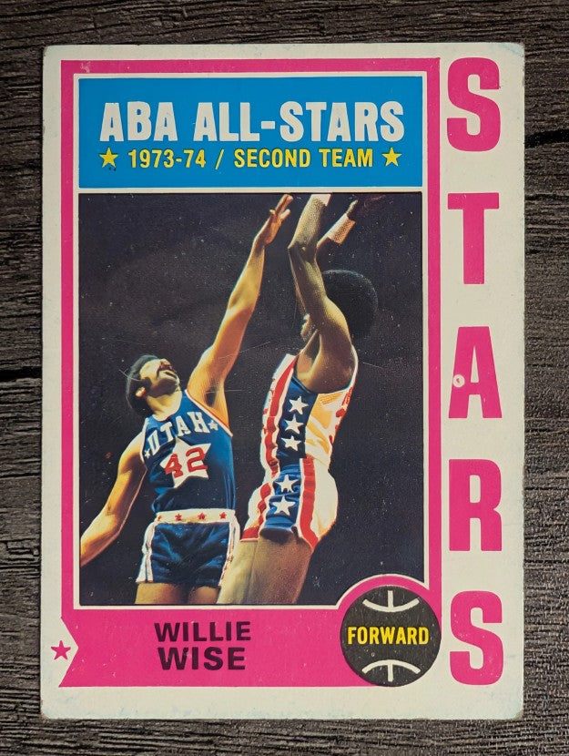 1974-75 Topps #185 Willie Wise AS2 (VGEX)