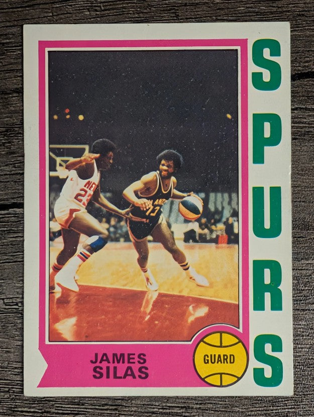 1974-75 Topps #186 James Silas RC (VGEX)