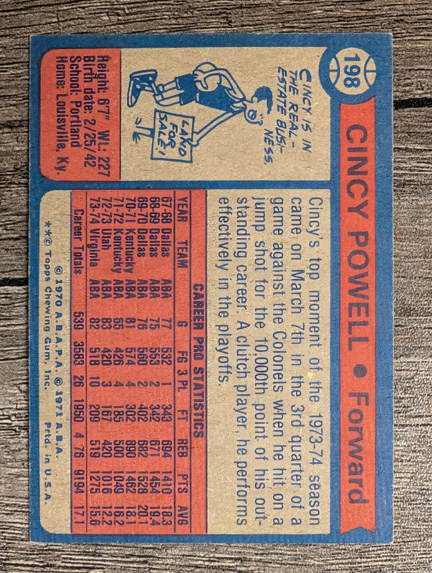 1974-75 Topps #198 Cincy Powell (EXMT)