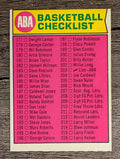 1974-75 Topps #203 ABA Checklist 177-264 (VGEX)