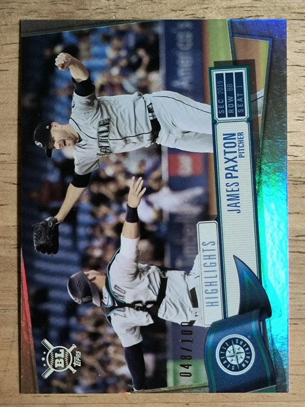 2019 Topps Big League Rainbow Foil #392 James Paxton