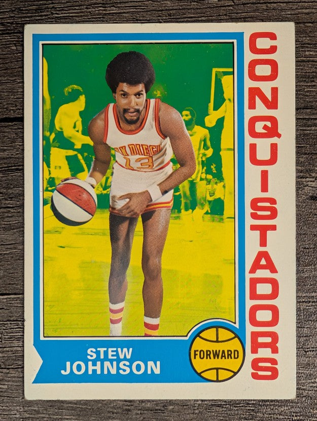 1974-75 Topps #214 Stew Johnson (EX)