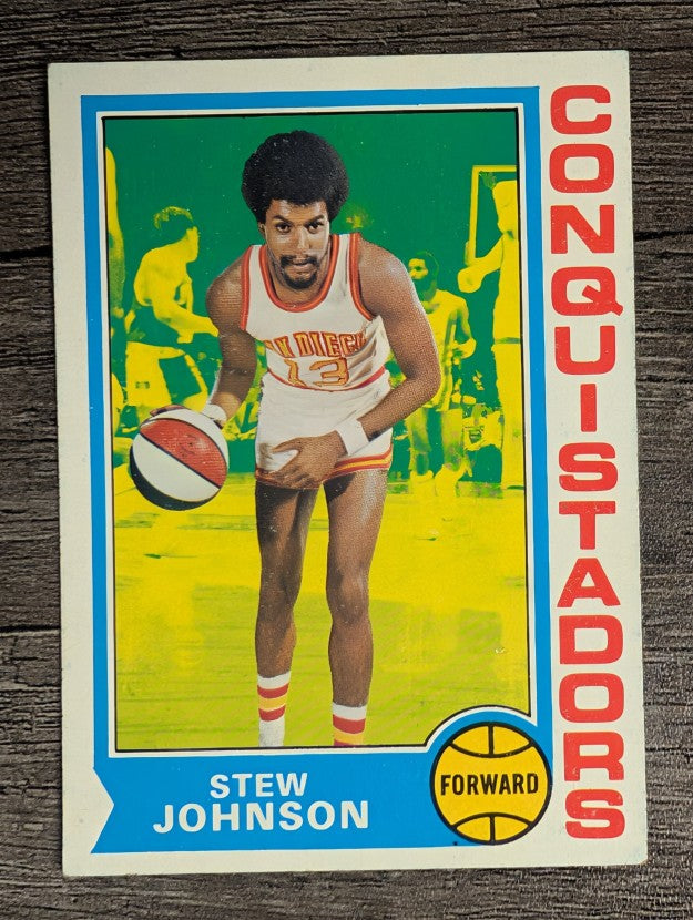 1974-75 Topps #214 Stew Johnson (EX)
