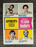 1974-75 Topps #221 Billy Cunningham/Mack Calvin/Tom Owens/Joe Caldwell TL (EXMT)