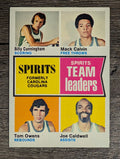 1974-75 Topps #221 Billy Cunningham/Mack Calvin/Tom Owens/Joe Caldwell TL (EXMT)
