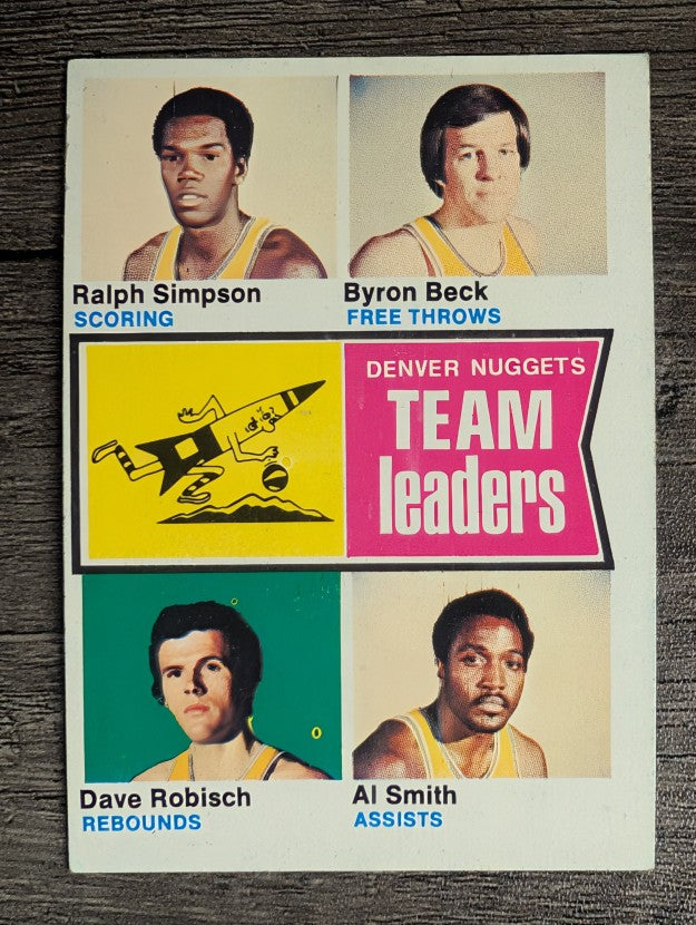 1974-75 Topps #222 Ralph Simpson/Byron Beck/Dave Robisch/Al Smith TL (EX)