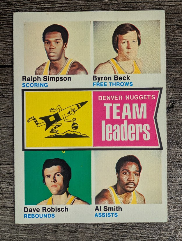 1974-75 Topps #222 Ralph Simpson/Byron Beck/Dave Robisch/Al Smith TL (EX)
