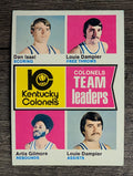 1974-75 Topps #224 Dan Issel/Louie Dampier/Artis Gilmore/Louie Dampier TL (EXMT)