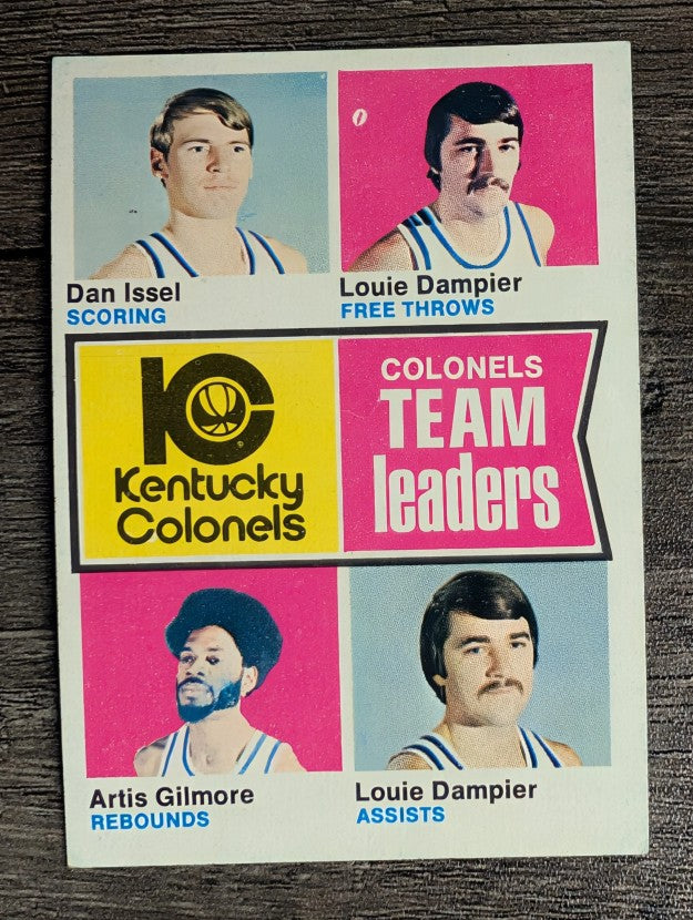 1974-75 Topps #224 Dan Issel/Louie Dampier/Artis Gilmore/Louie Dampier TL (EXMT)