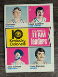 1974-75 Topps #224 Dan Issel/Louie Dampier/Artis Gilmore/Louie Dampier TL (EXMT)