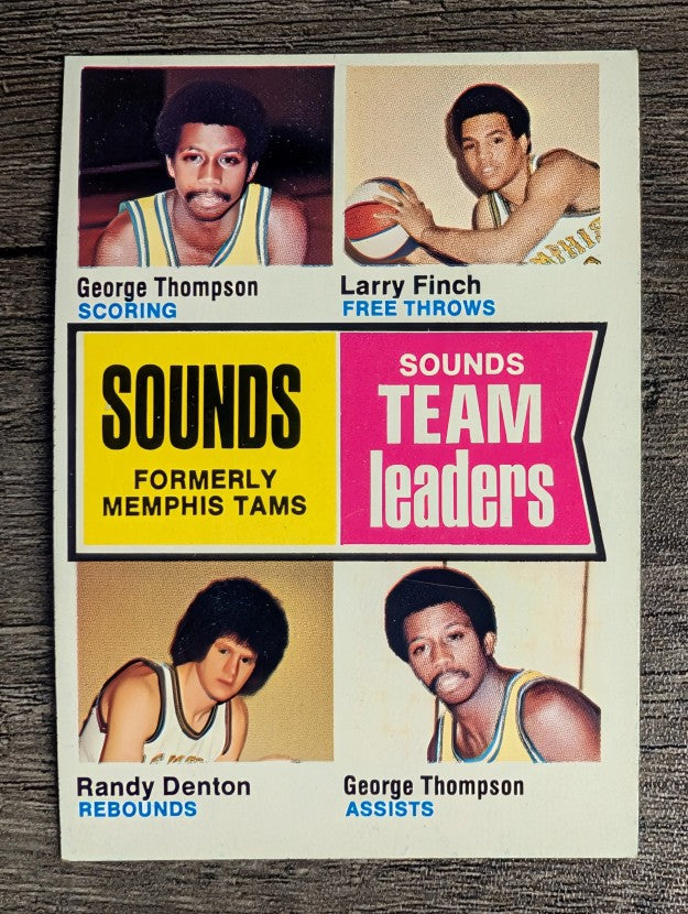 1974-75 Topps #225 George Thompson/Larry Finch/Randy Denton TL (EXMT)
