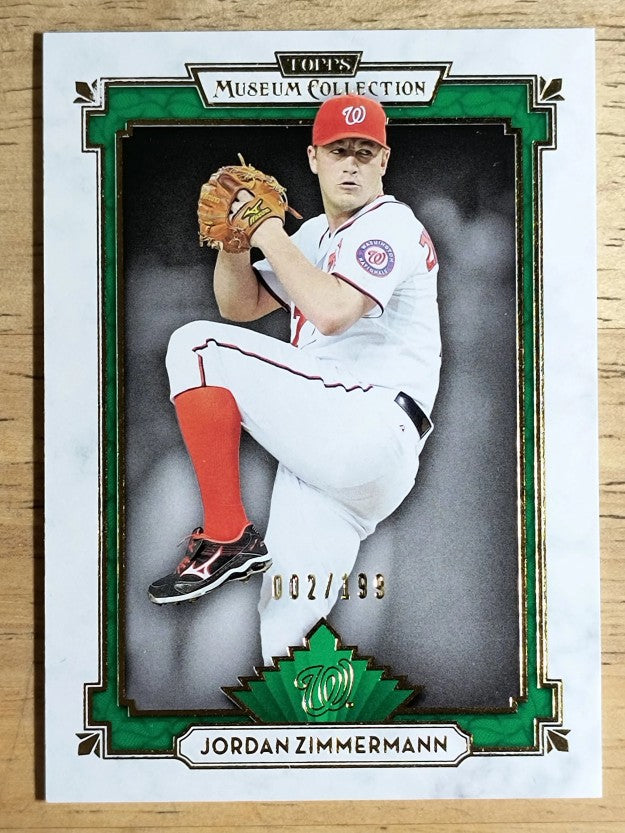 2014 Topps Museum Collection Green #32 Jordan Zimmermann