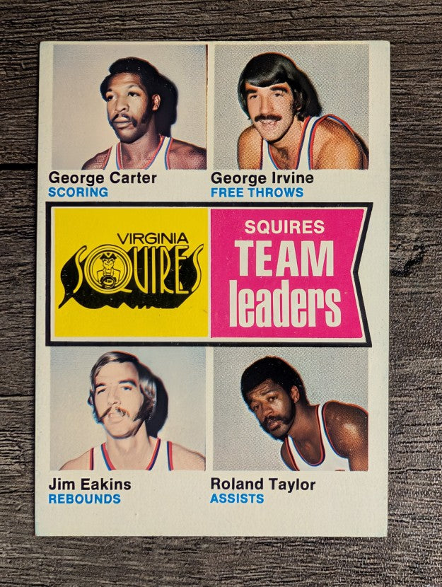1974-75 Topps #230 George Carter/George Irvine/Jim Eakins/Roland Taylor TL (EX)