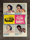 1974-75 Topps #230 G.Carter/George Irvine/Jim Eakins/Roland Taylor TL (EXMT)