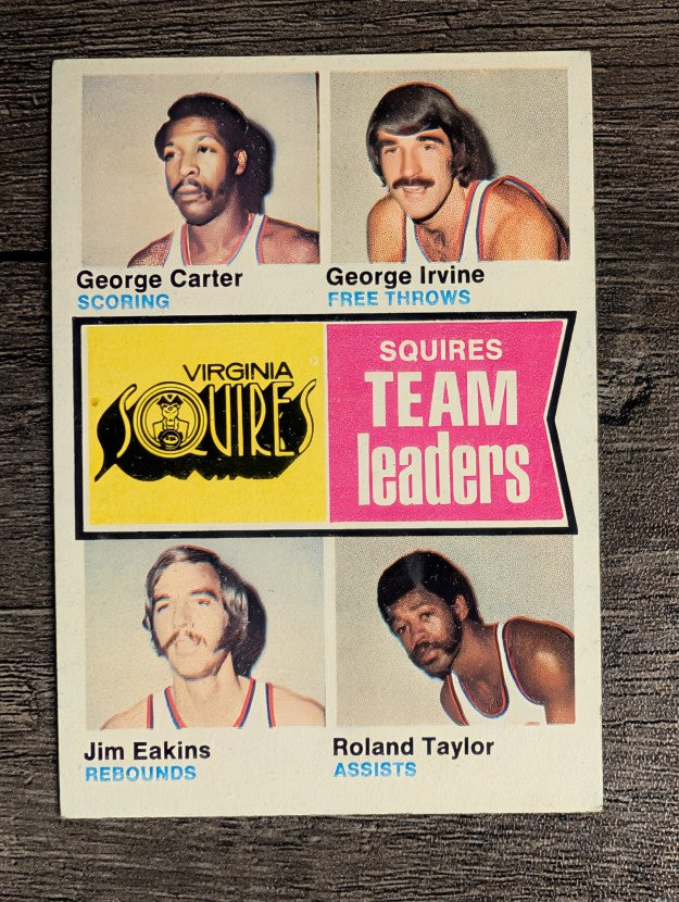 1974-75 Topps #230 George Carter/George Irvine/Jim Eakins/Roland Taylor TL (EX)