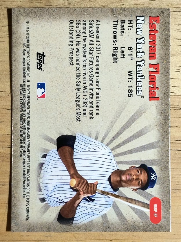 2018 Bowman's Best '98 Best Performers Refractors #98BPEF Estevan Florial