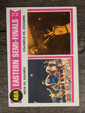 1974-75 Topps #246 ABA Semis/Nets over Squires/Colonels sweep Cougars (EX)
