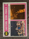 1974-75 Topps #246 ABA Semis/Nets over Squires/Colonels sweep Cougars (EXMT)
