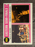 1974-75 Topps #246 ABA Semis/Nets over Squires/Colonels sweep Cougars (EXMT)